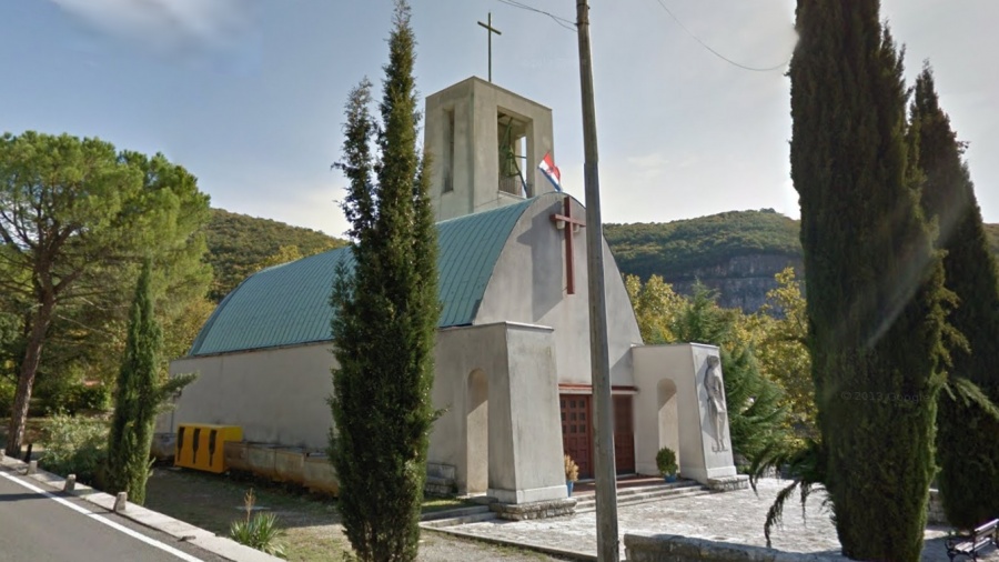 karta hrvatske rabac Crkva Svete Barbare Raša karta   Lokacija na Google maps Karti karta hrvatske rabac