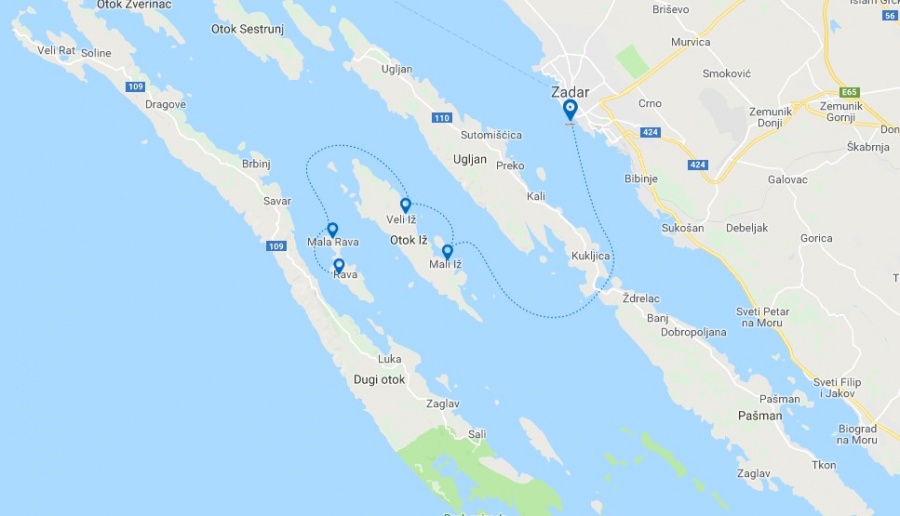 Zadar Iž Brod, red plovidbe i cijene 2019