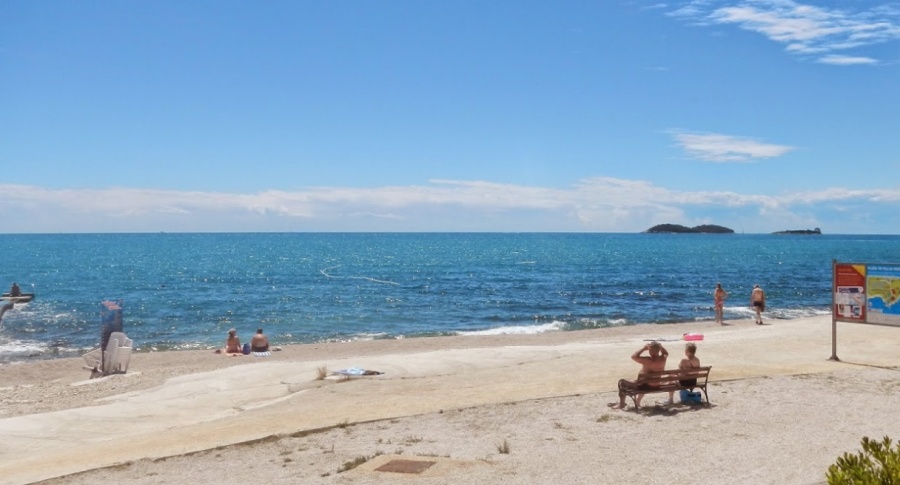 Plaža Villas Rubin, nudistička FKK plaža
