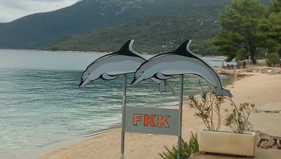 Plaža Kovačine na Cresu FKK Nudistički dio