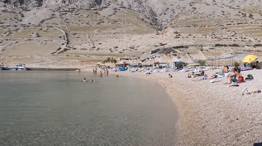 Plaža Vela Luka Baška, Krk slike