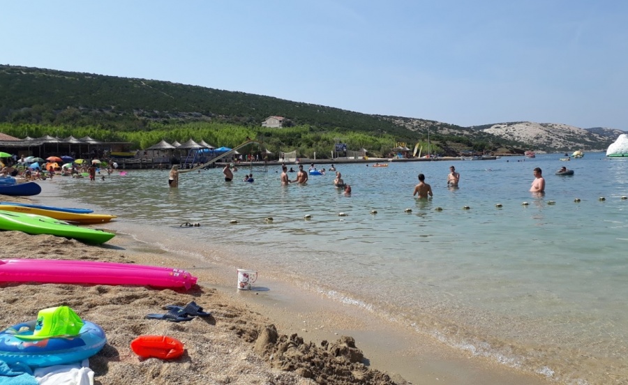 Plaža Planjka trincel Novalja Pag slike