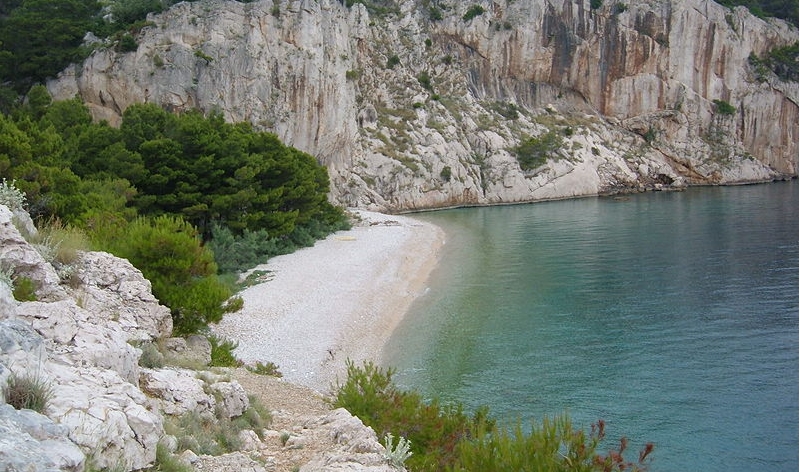 Plaža Nugal Makarska, FKK Nudistička slike