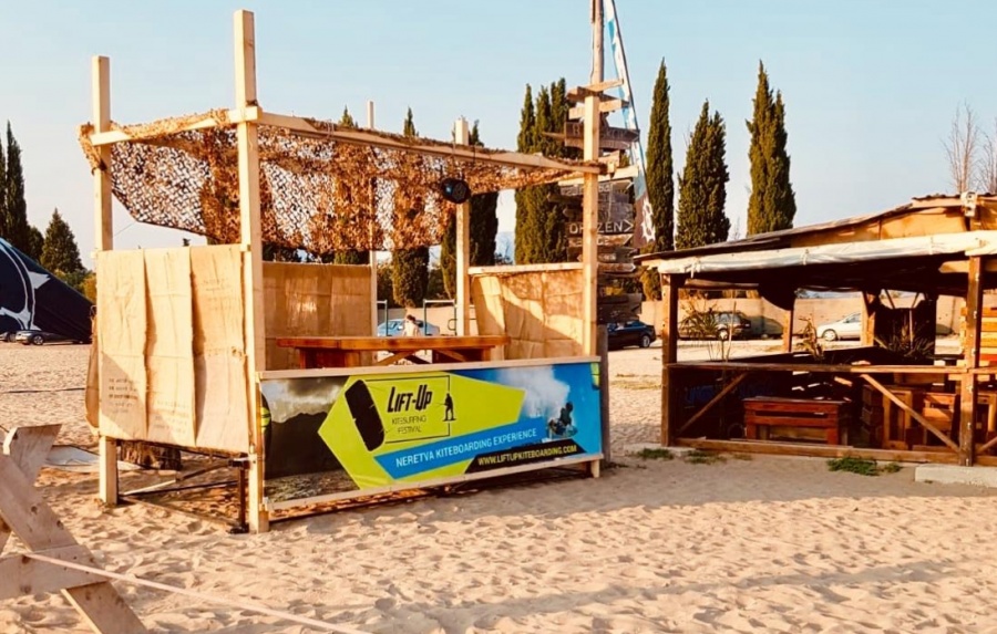 Plaža Ušće Opuzen Neretva kiteboarding