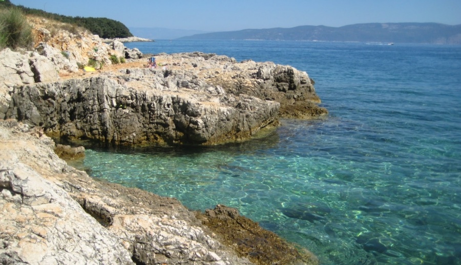 Plaža Mali Portluk Duga Luka,Rabac Labin, Istra