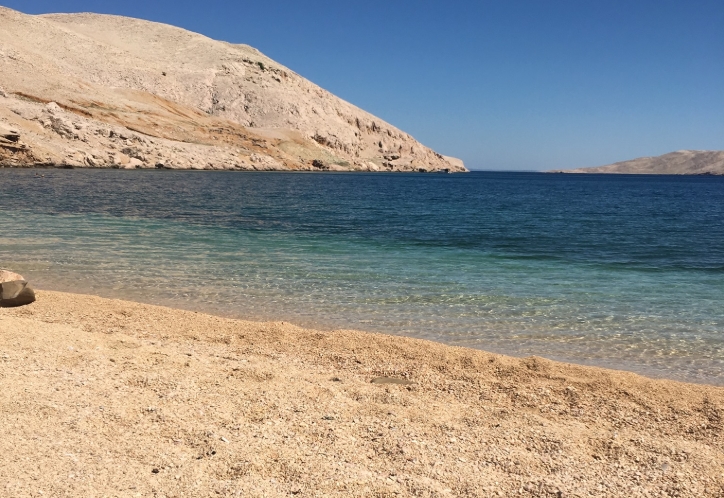 Plaža Paška Vrata, otok Pag