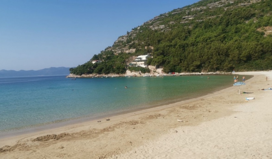 Pješčana uvala - plaža Prapratno Ston slike